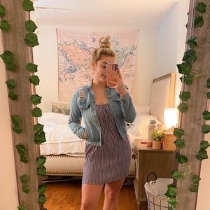 ☼ red, white, & blue mini tank dress